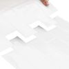 vidaXL Subway Tile 10 pcs White 30.5 x 30.5 cm Polyurethane and PET