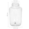 vidaXL Beverage Dispensers 2 pcs 4000 ml Glass