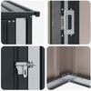 vidaXL Garden Sheds Anthracite 103 x 74 x 200 cm Metal