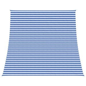 vidaXL Sunshade Sail Blue and White 4 / 5 x 4 m HDPE
