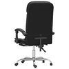 vidaXL Massage Reclining Office Chair Black Faux Leather