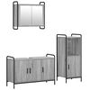 vidaXL Bathroom Cabinet Set 3 pcs Grey Sonoma 40 x 36 x 99.5 cm