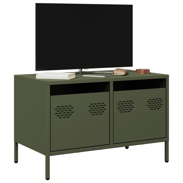 vidaXL TV Cabinet Olive Green 68x39x43.5 cm Cold-rolled Steel