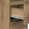 vidaXL Bedside Table Artisan Oak 30.5 x 30 x 43 cm Engineered Wood