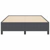 vidaXL Bed Frame Dark grey 140 x 200 cm Corduroy fabric