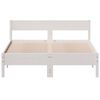 vidaXL Bed Frame without Mattress White 140x200 cm Solid Wood Pine