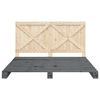 vidaXL Bed Frame without Mattress Grey 200x200 cm Solid Wood Pine