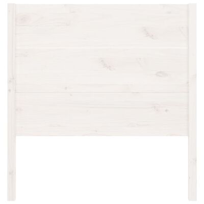vidaXL Headboard White 106x4x100 cm Solid Wood Pine