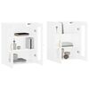 vidaXL Wall Mounted Cabinets 2 pcs White Engineered Wood