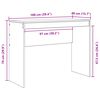vidaXL Desk White 100 x 40 x 76 cm