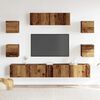 vidaXL 7 Piece TV Cabinet Set Wall-mounted Old Wood Engineered Wood