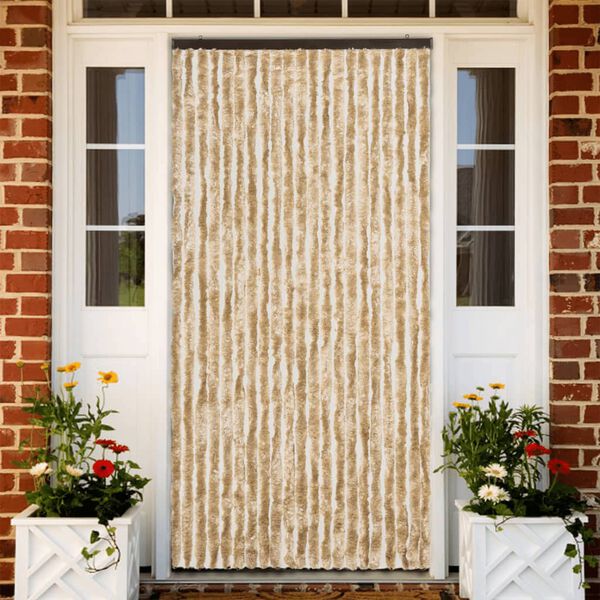 vidaXL Insect Curtain Beige 90x200 cm Chenille