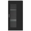 vidaXL Wall-mounted Cabinet Black 55 x 29 x 100 cm Engineered Wood