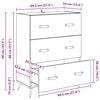vidaXL Chest Of Drawers Old wood 69.5 x 34 x 90 cm Engineered wood