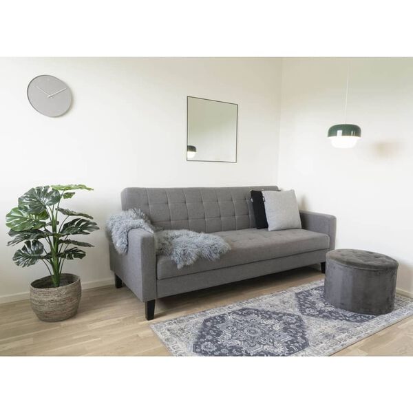 House Nordic Pouf Arya with Storage Dark Grey