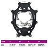 vidaXL Ice Cleats for Shoes Black M Stainless Steel