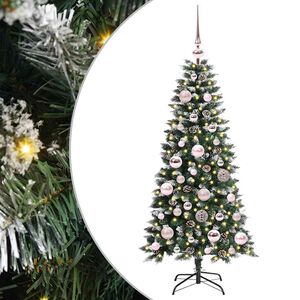 vidaXL Artificial Christmas Tree with 150 LEDs with Stand Green 120 cm