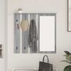 vidaXL Wall-Mounted Coat Rack with Shelf Grey sonoma 84 x 10 x 80 cm
