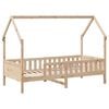 vidaXL Kids' House Bed Frame without Mattress 80x200 cm Pine