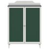 vidaXL Sideboard with Chalkboard Grey and White 80 x 40 x 110 cm