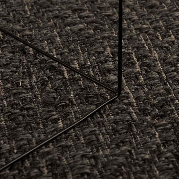 vidaXL Rug ZIZUR Anthracite 200x290 cm Jute Look Indoor and Outdoor
