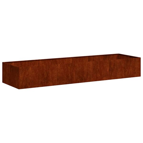 vidaXL Planter Rusty 280x80x40 cm Weathering Steel