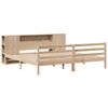 vidaXL Bookcase Bed without Mattress 200x200 cm Solid Wood Pine