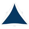vidaXL Sunshade Sail Oxford Fabric Triangular 3x4x4 m Blue