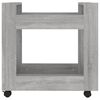 vidaXL Desk Trolley Grey Sonoma 60x45x60 cm Engineered Wood