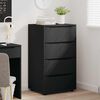 vidaXL Storage Cabinets 2 pcs Black 60 x 48 x 105 cm Engineered Wood