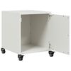 vidaXL Bedside Cabinets 2 pcs White 36x39x43.5 cm Steel