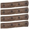 vidaXL Hanger Brown 50 x 8 x 12 cm Solid Reclaim Wood