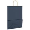 vidaXL Paper Bags 50 pcs with Handles Blue 32x17x44 cm