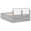 vidaXL Bed Frame Grey Sonoma 160 x 200 cm Engineered Wood