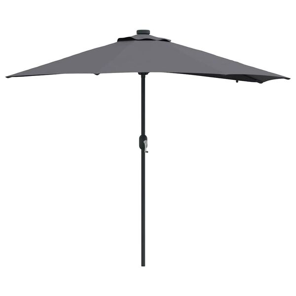 vidaXL Garden Parasol Anthracite 294 x 150 x 223 cm Fabric