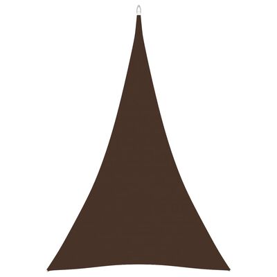 vidaXL Sunshade Sail Oxford Fabric Triangular 4x5x5 m Brown