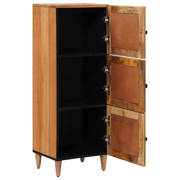 vidaXL Highboard with Door Natural 40 x 33 x 110 cm Solid Mango Wood