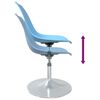 vidaXL Swivel Dining Chairs 4 pcs Blue PP