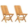 vidaXL Folding Chairs 4 pcs 61x67x90 cm Solid Wood Teak