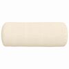 vidaXL Bolster Pillows 2 pcs Cream Ø 15 x 40 cm Corduroy Fabric
