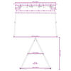 vidaXL Swing Frame for Outdoor W 273.5 x H 185 cm