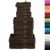 vidaXL 12 Piece Premium Towel Set SOLUND Brown 600 gsm