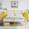 vidaXL Bedside Cabinets 2 pcs Mustard Yellow 36x39x78 cm Steel