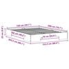 vidaXL Floor Bed Frame with Storage White 150 x 200 cm Solid pine wood