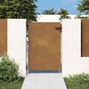 vidaXL Garden Gate 85 x 125 cm Powder-coated steel Black Lockable