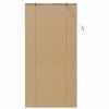 vidaXL Roller Blind with Curtains Manual Brown 120 x 220 cm Bamboo