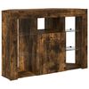 vidaXL Corner LED TV Cabinet Smoked Oak 100x40x68cm Engineered Wood