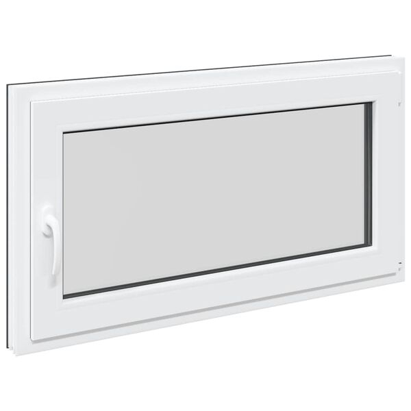 vidaXL Basement Window "RISOR" 110x60 cm Tilt&Turn DIN Right Anthracite