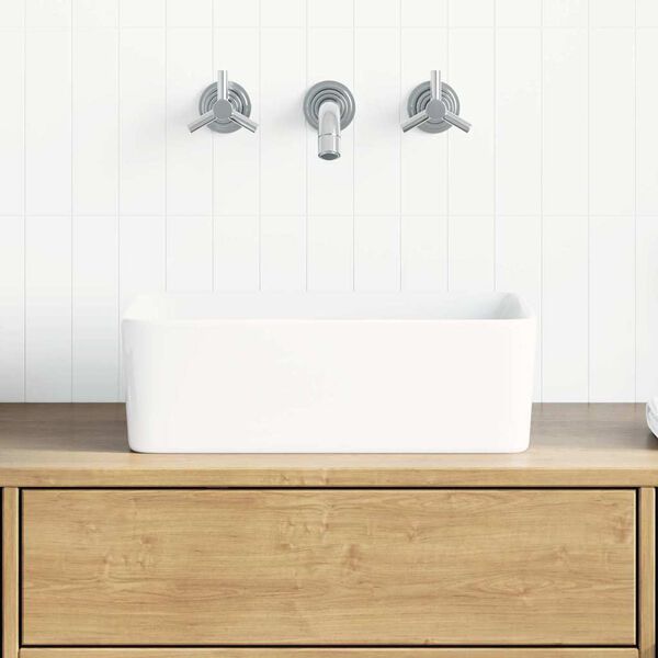 vidaXL Wash Basin 40x30x13 cm Ceramic White