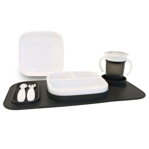 DERYAN Kids Placemat Quuby Silicone Grey